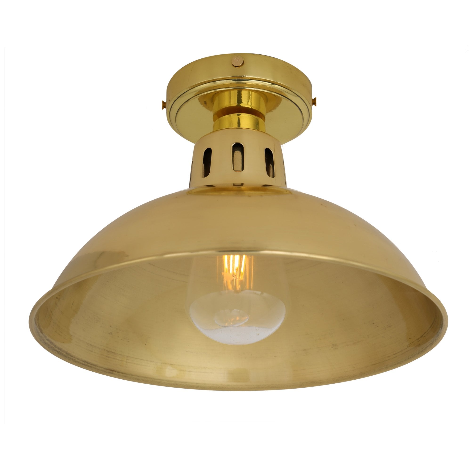 Talise Ceiling Light, Antique Brass, Clear Glass