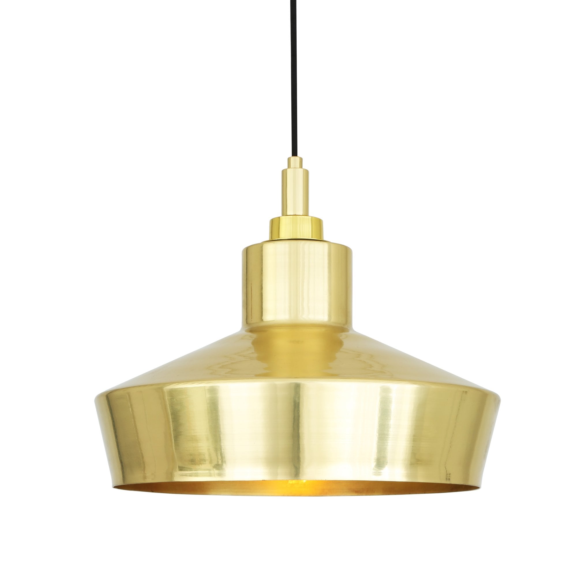 Isla Pendant Light, Antique Brass, Clear Glass