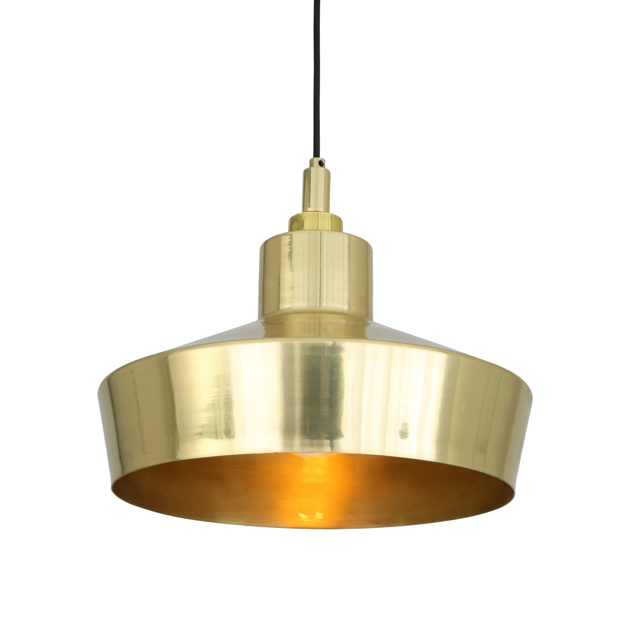 Isla Pendant Light, Antique Brass, Clear Glass