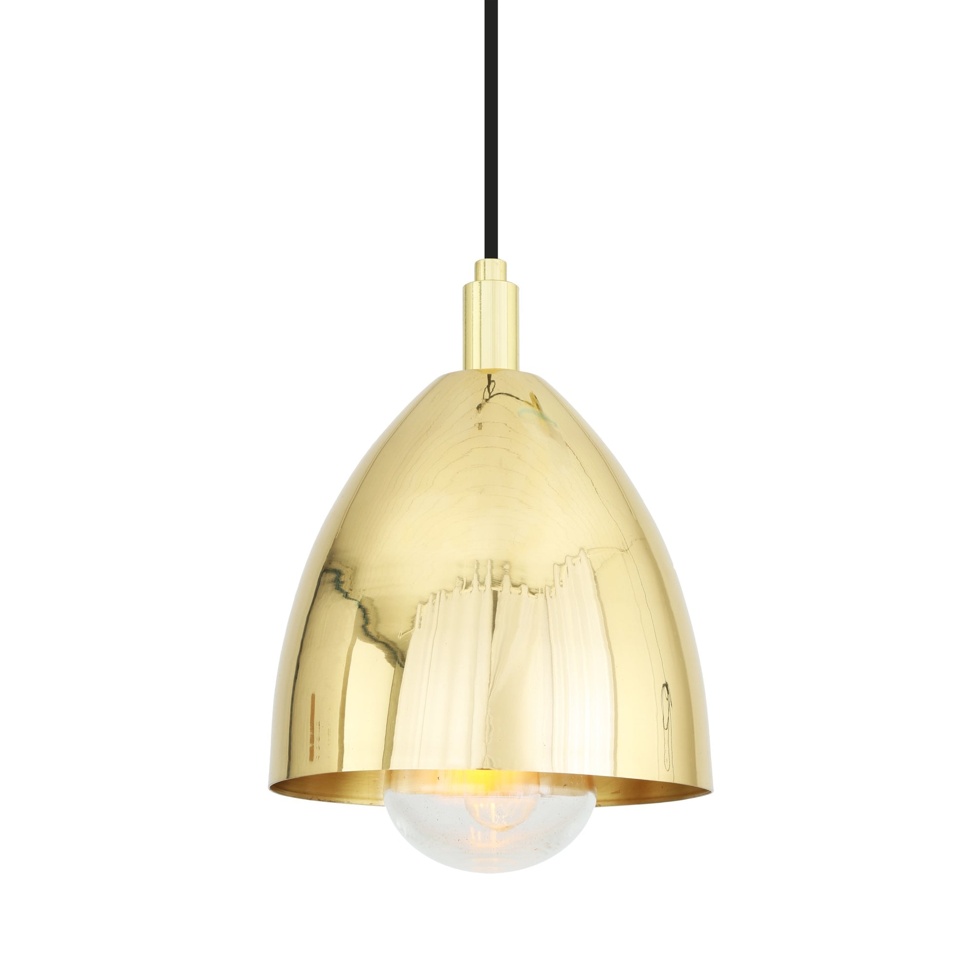 Jorah Pendant Light, Antique Brass, Clear Glass