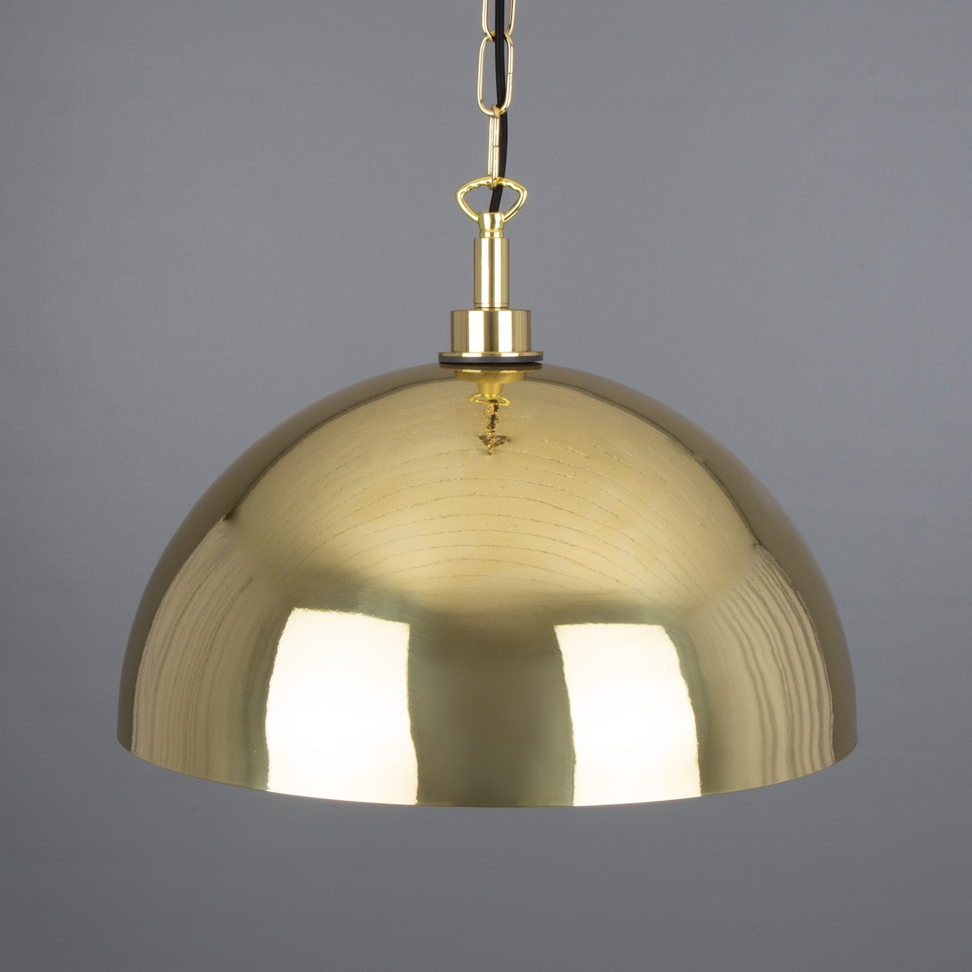 Hydra 40cm Pendant Light, Antique Brass, Clear Glass