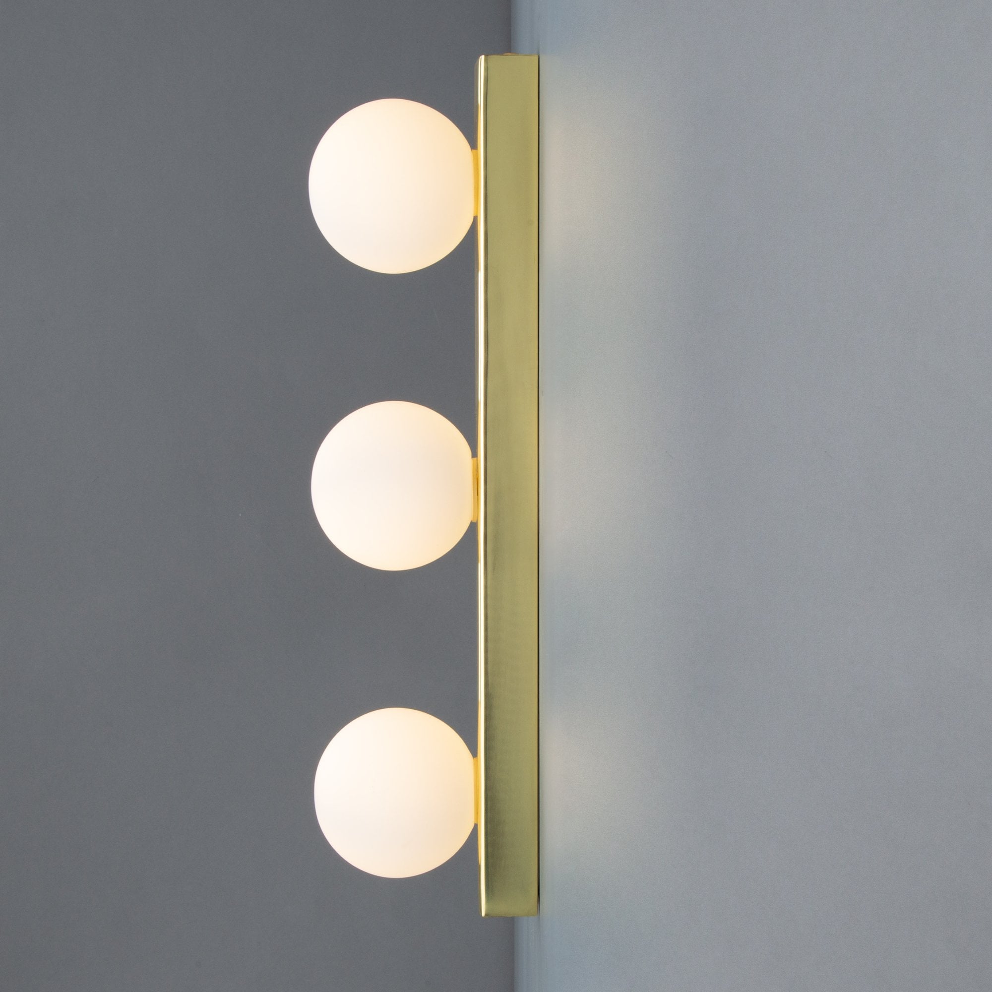 Noelani Wall Light, Antique Brass, Frosted