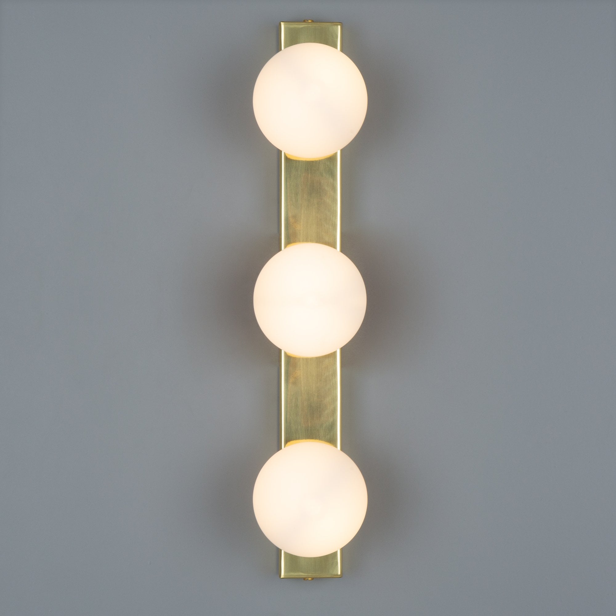 Noelani Wall Light, Antique Brass, Frosted