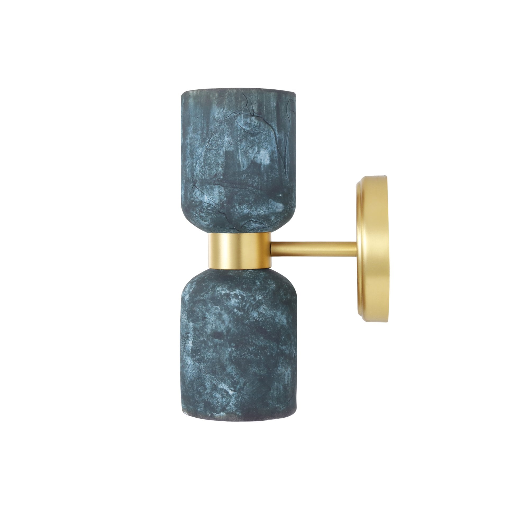 Sakura Wall Light - Blue Earth l Antique Brass