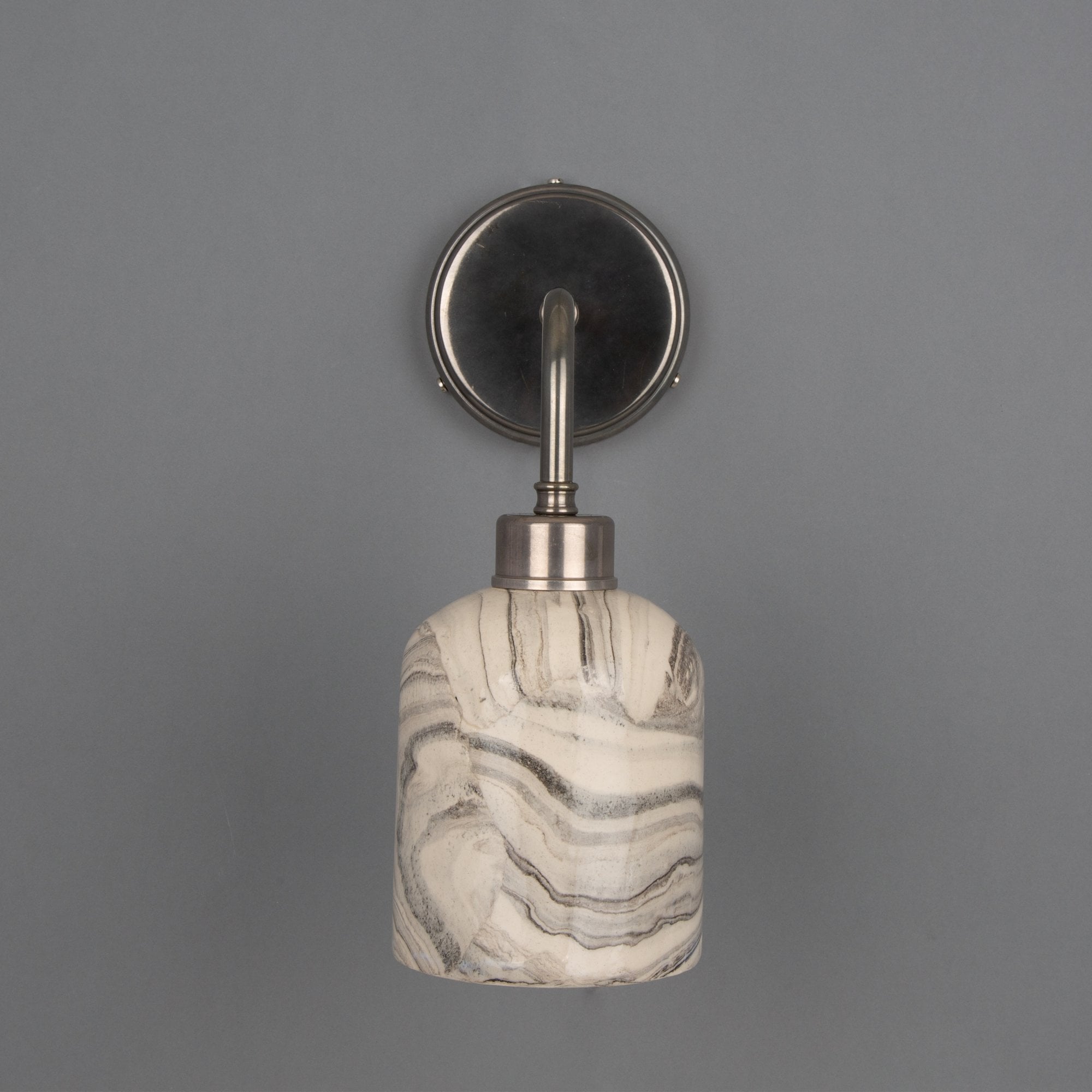 Osier Wall Light - Marbled, Antique Brass