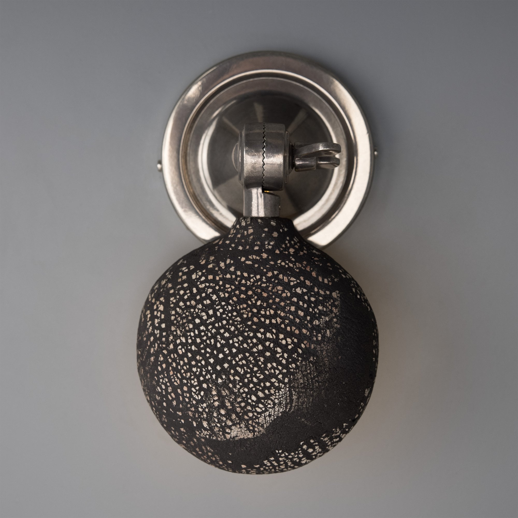 Coco Wall Light - Black Clay, Antique Brass