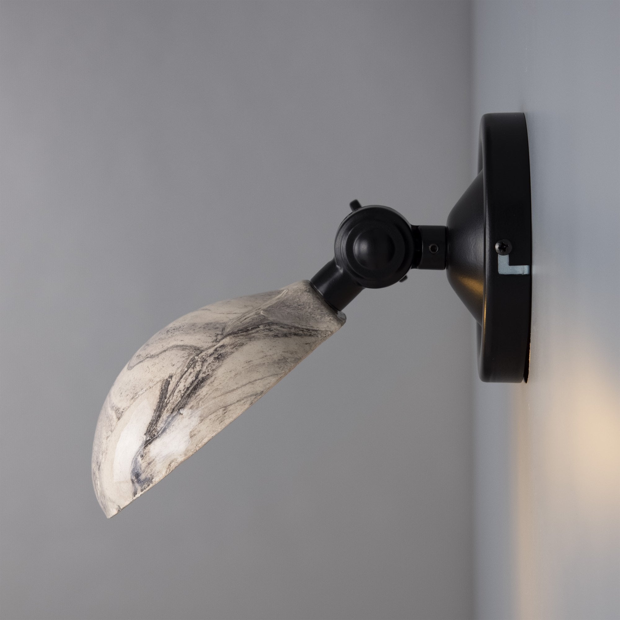 Coco Wall Light - Marbled,  Antique Brass