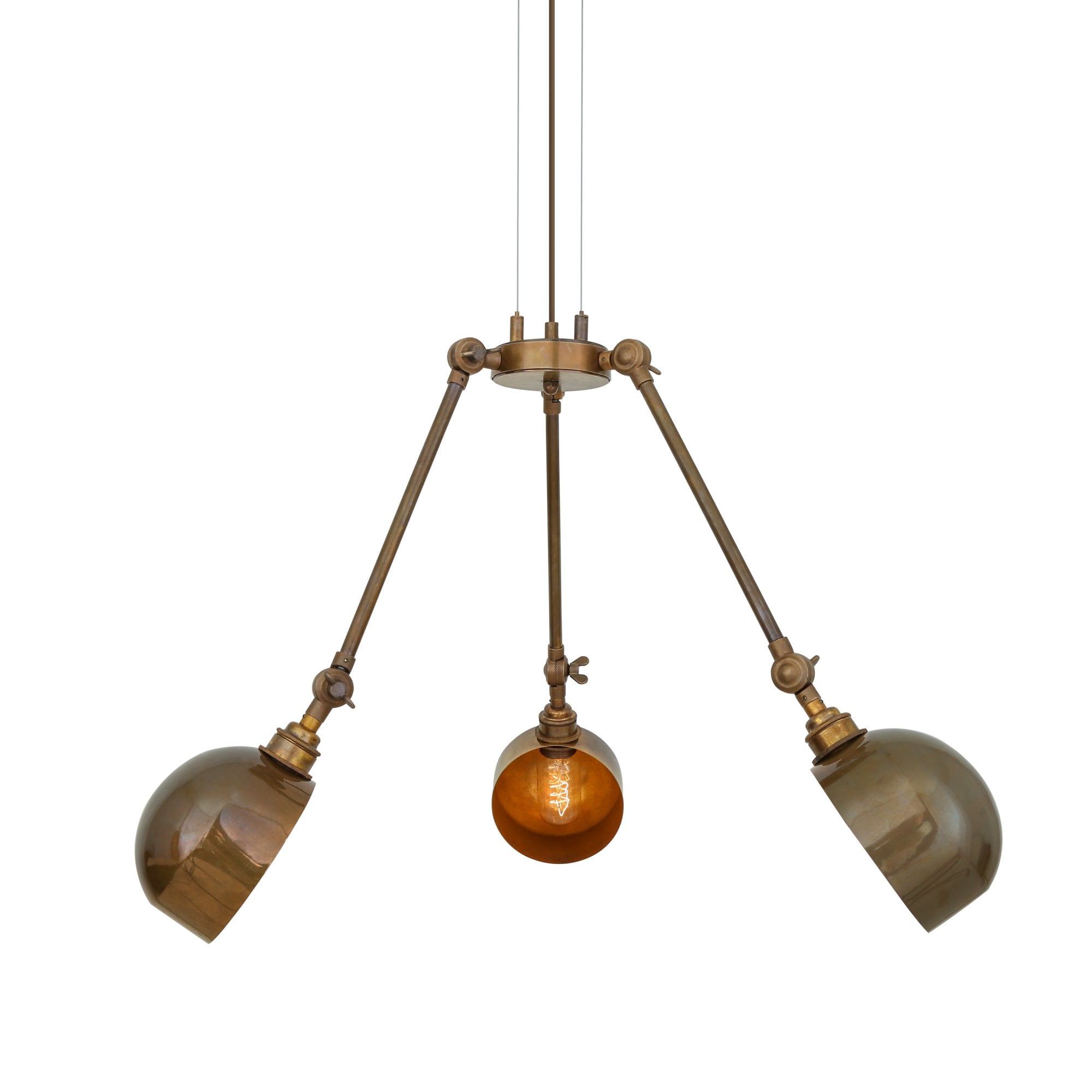 Neiva Quirky Chandelier, Antique Brass