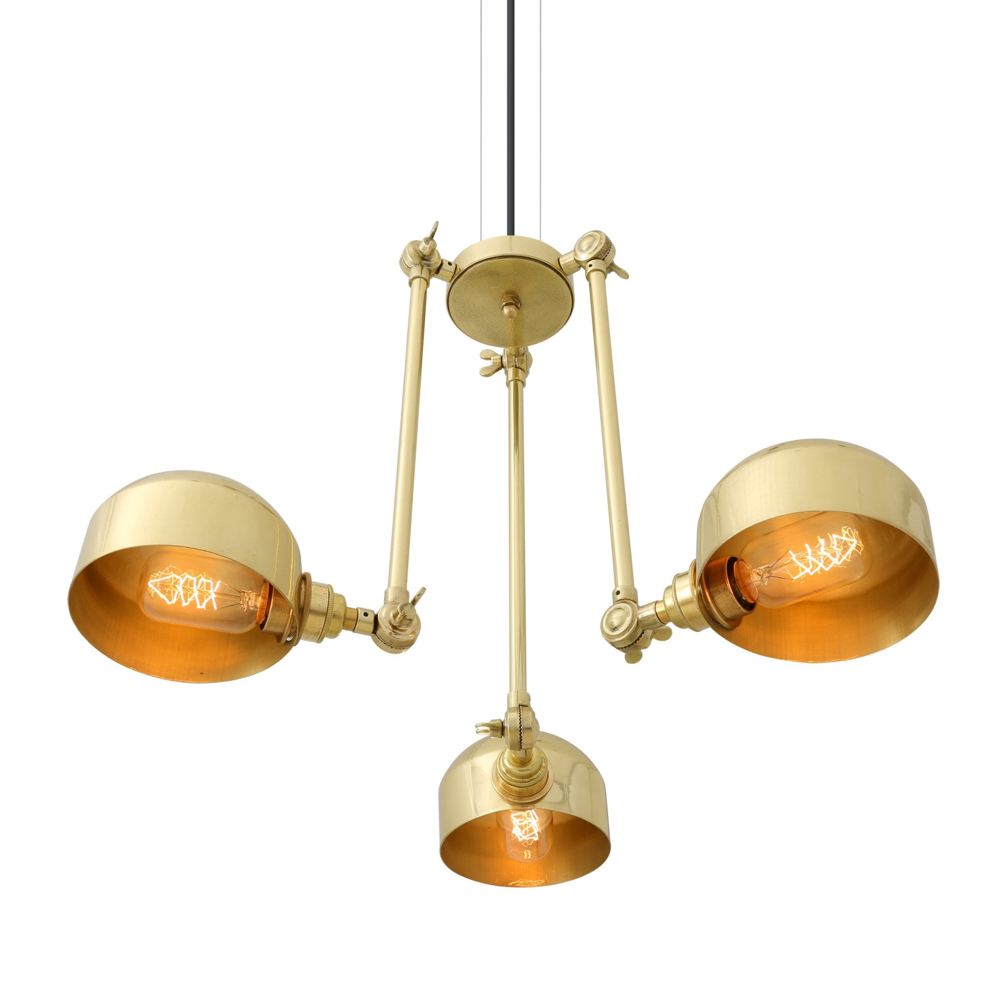 Neiva Quirky Chandelier, Antique Brass