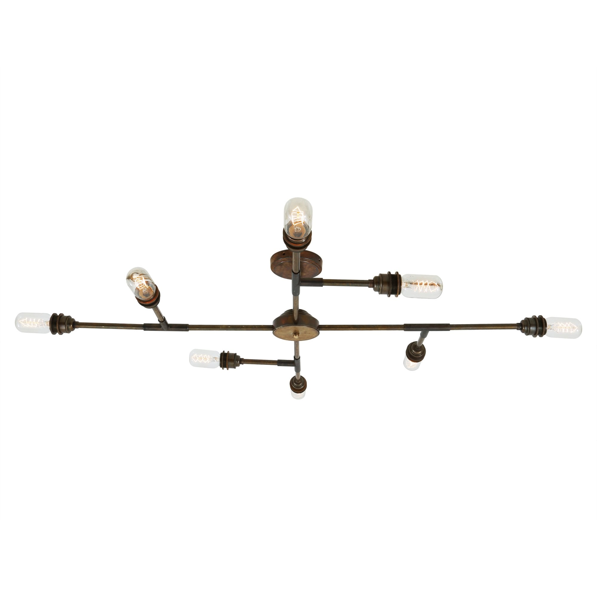 San Felipe 8 Arm Chandelier, Antique Brass