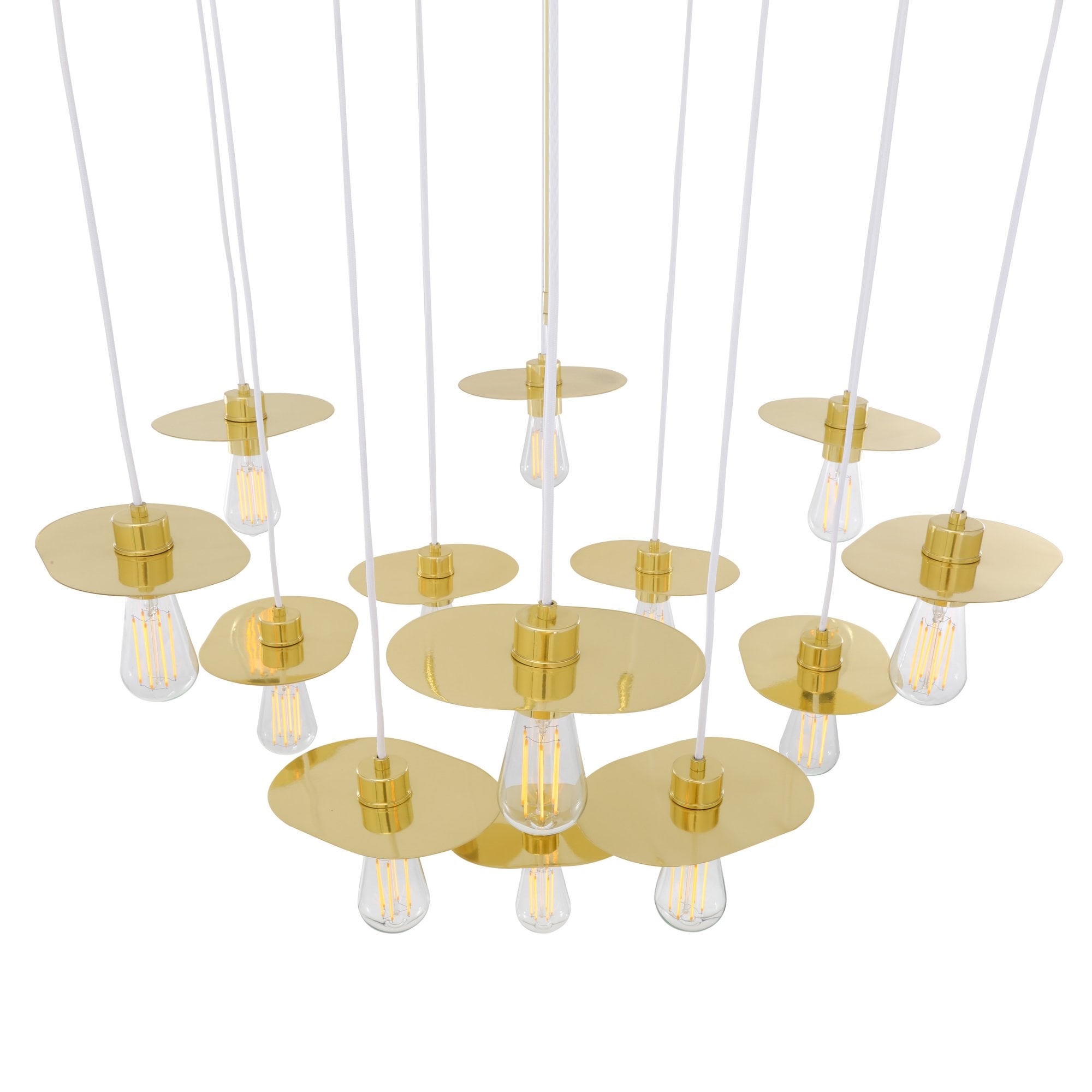 Kigoma Modern Chandelier, Antique Brass