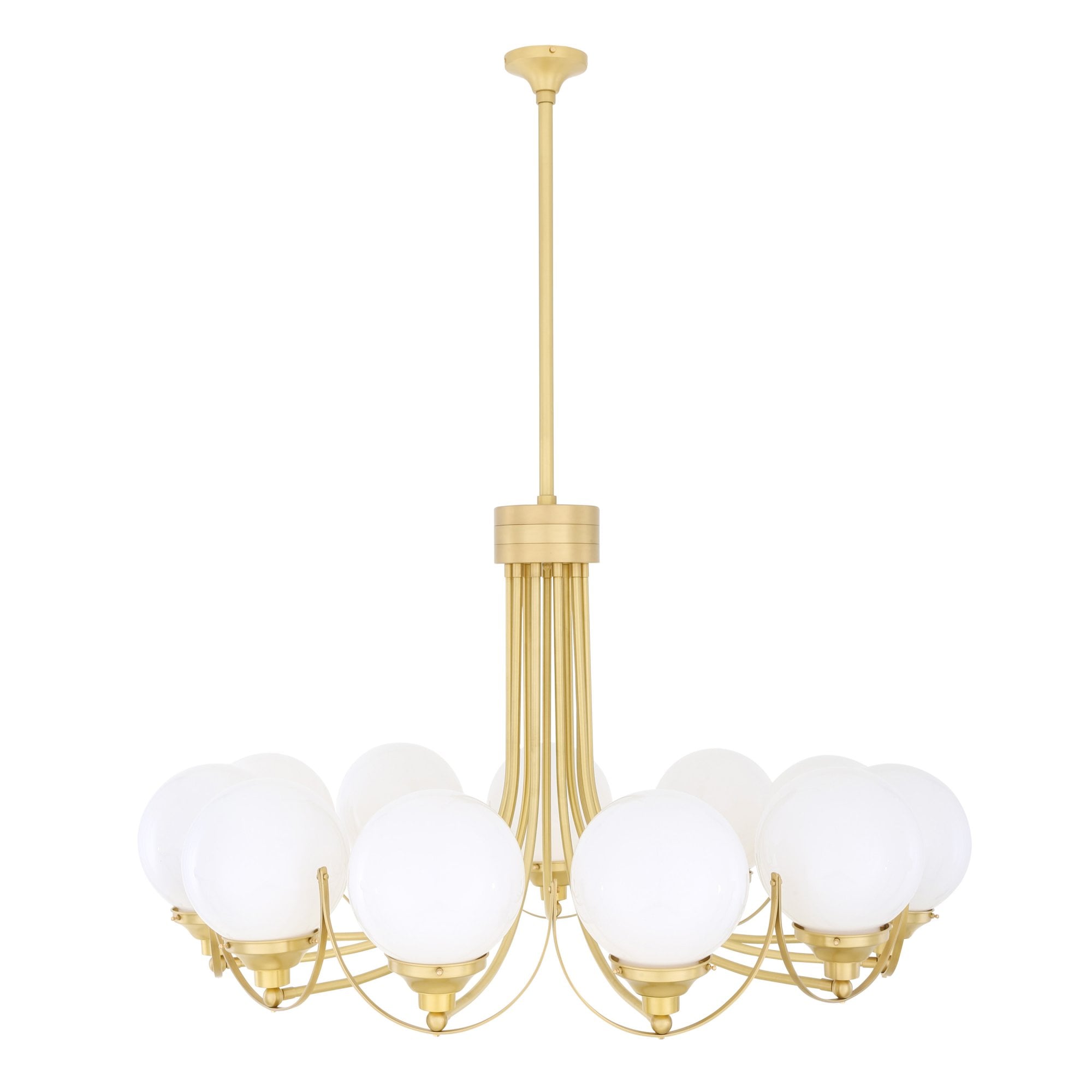 Wilmot Chandelier, Antique Brass, Clear Globe