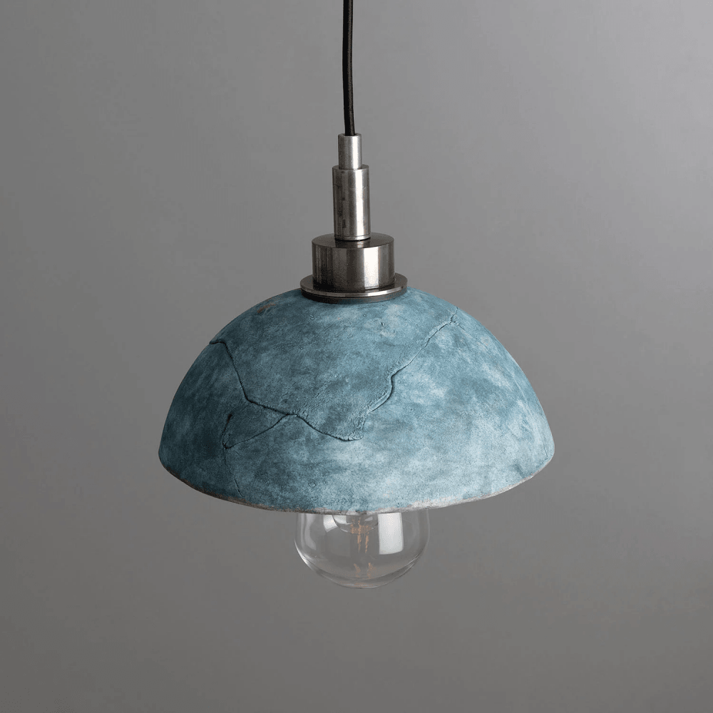 Kingii Pendant - Blue Earth, Antique Brass