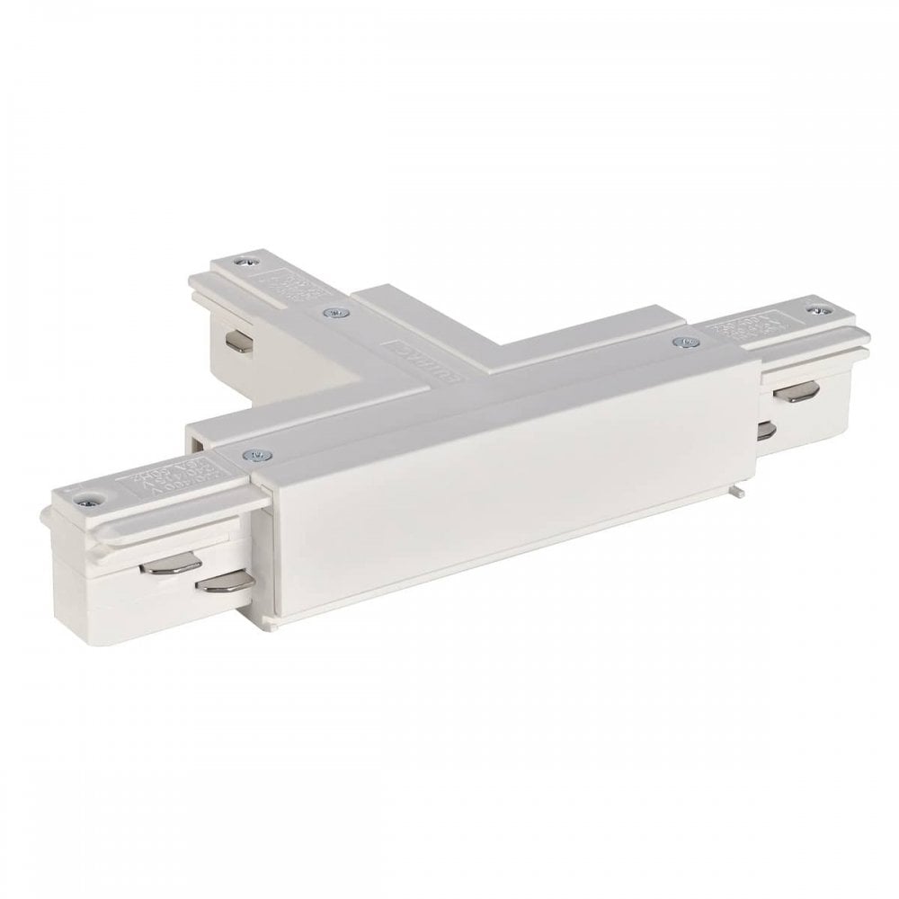 Eutrac T-Connector Earth Left, Traffic White