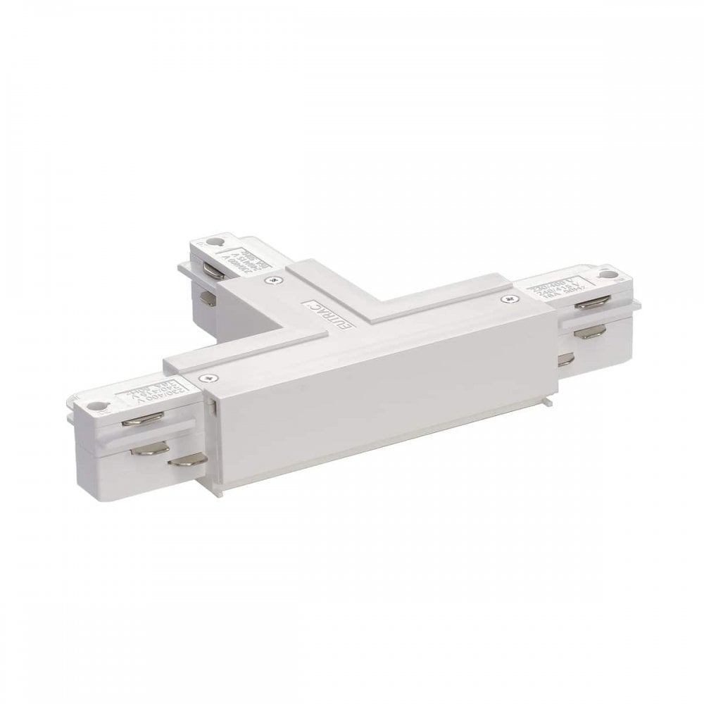 Eutrac T-Connector Earth Right, Traffic White