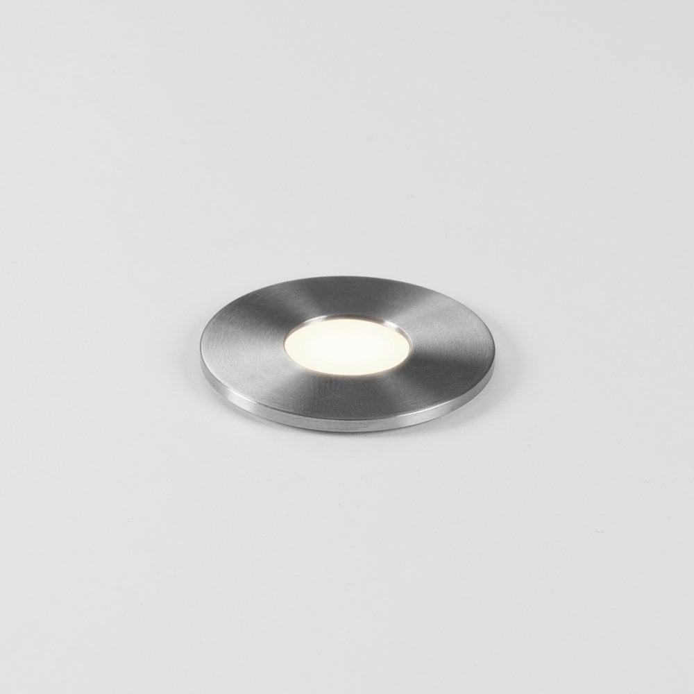 Terra Round 28 LED Brushed Stainless Steel