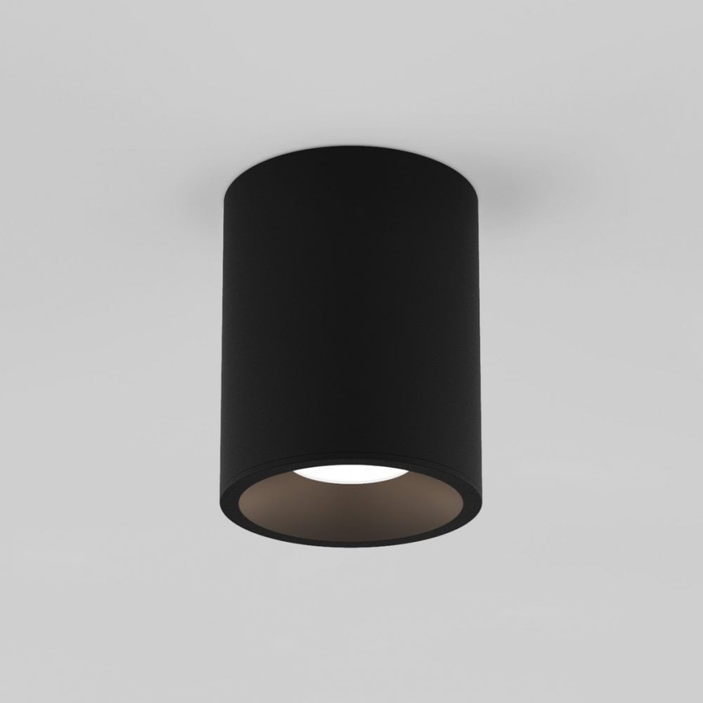 Kos Round 100 LED Textured Black