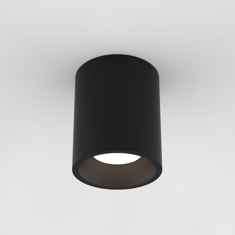 Kos Round 140 LED Textured Black