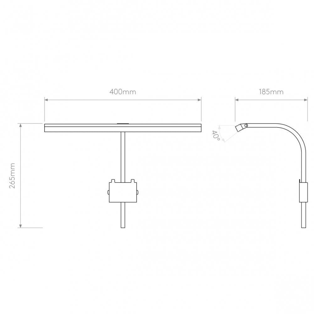 Mondrian 400 Frame Mounted LED Bronze