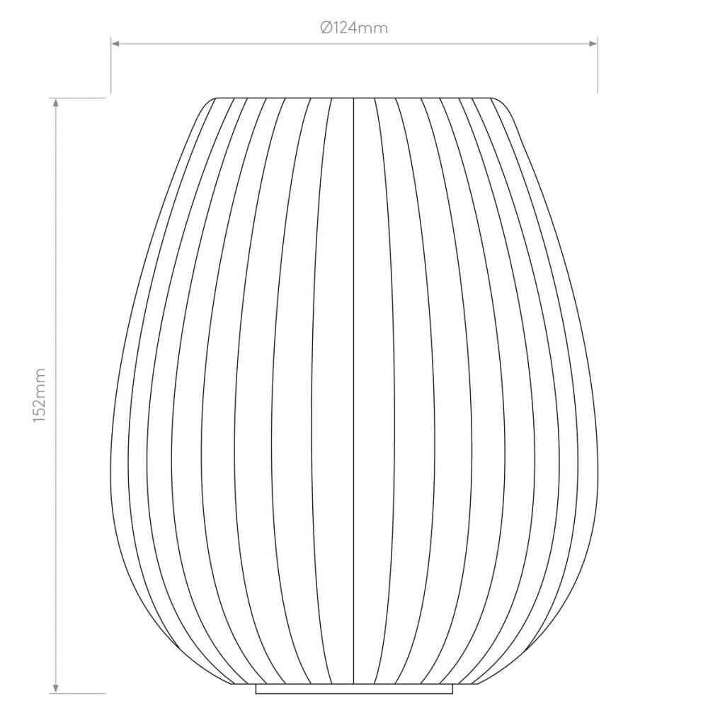 Tacoma Tulip Ribbed Glass Smoke