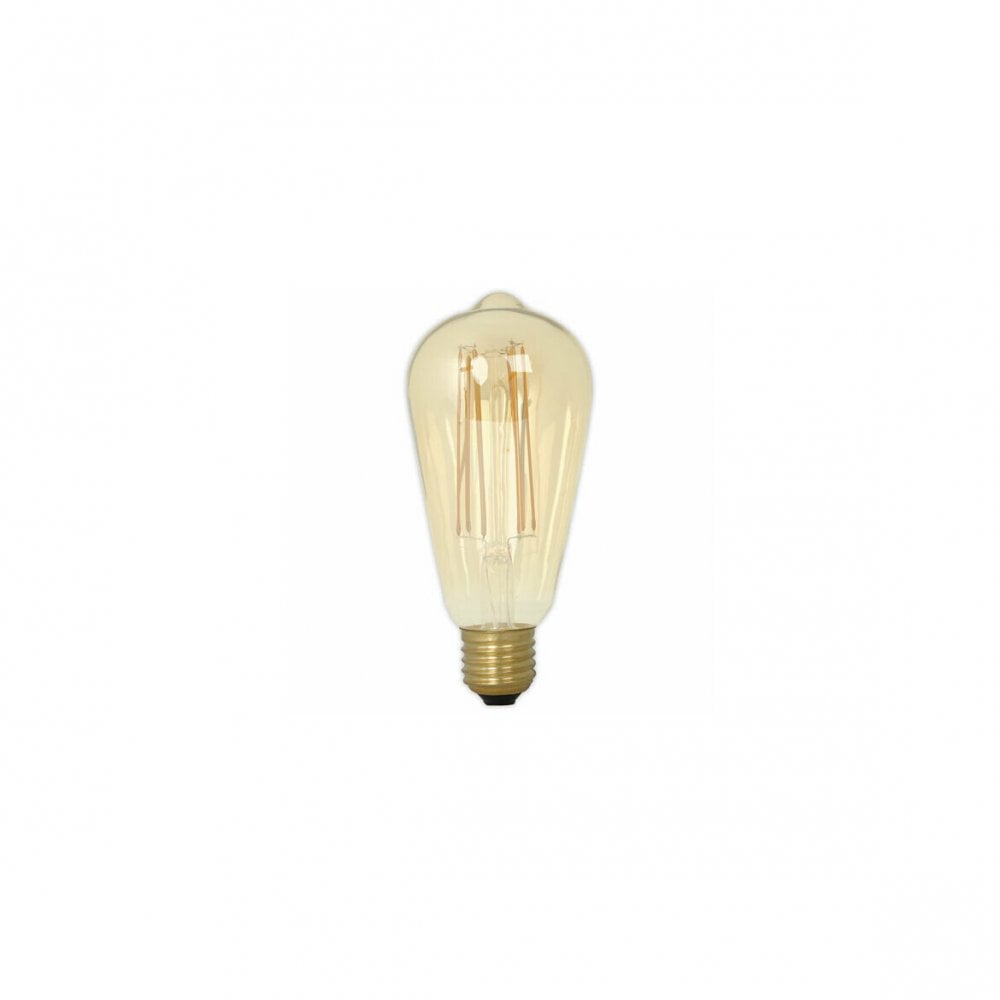 Lamp E27 Gold LED 3.5W 2100K Dimmable Clear Glass