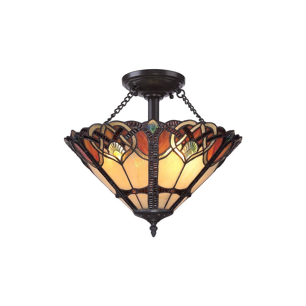 Cambridge 2 Light Large Semi Flush Mount