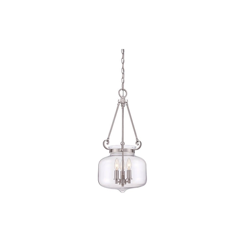 Stewart 3 Light Pendant in Brushed Nickel