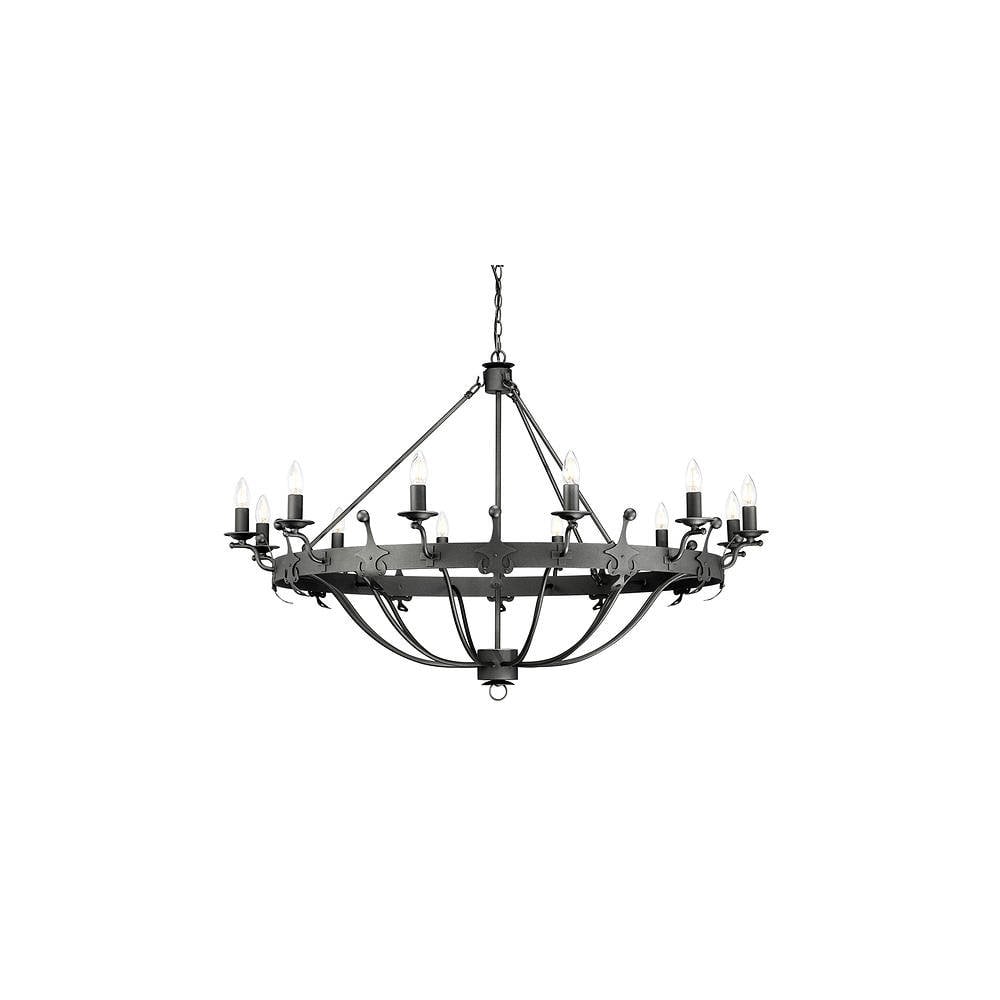 Windsor 12 Light Chandelier - Graphite