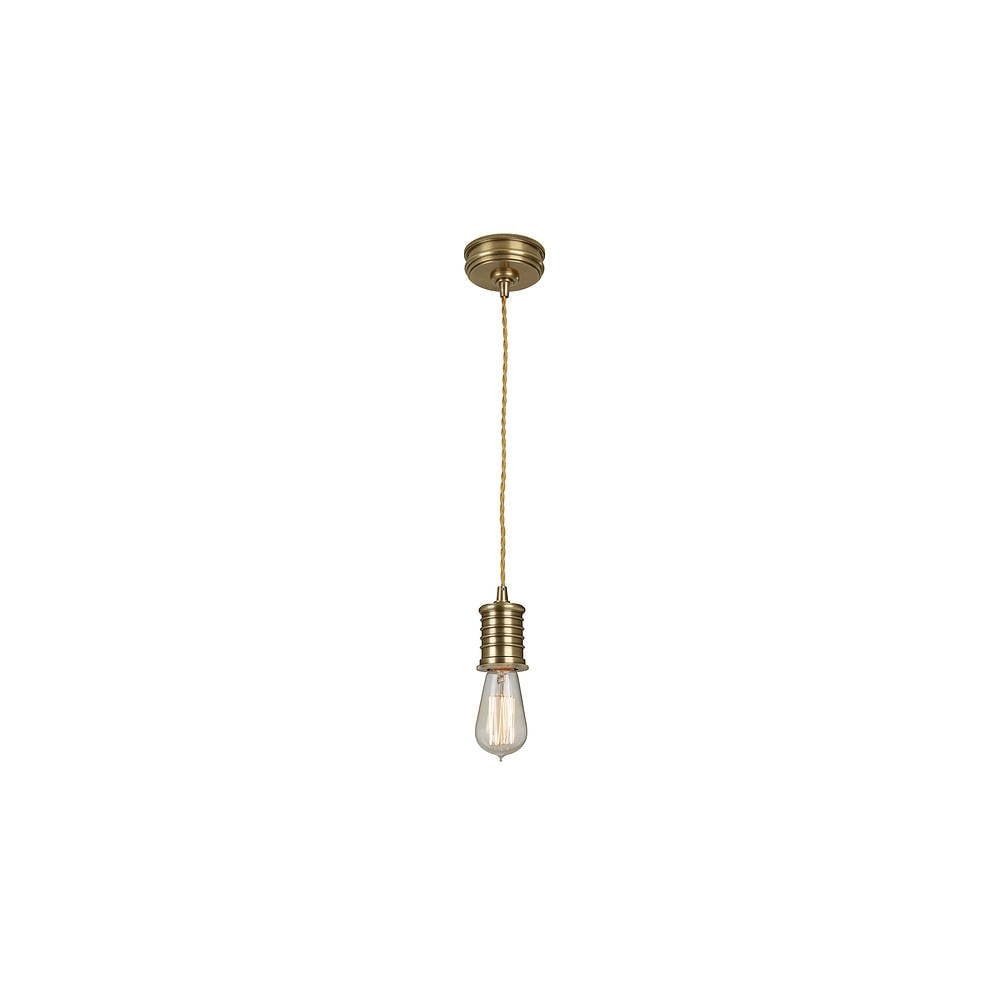 Douille 1 Light Pendant - Aged Brass