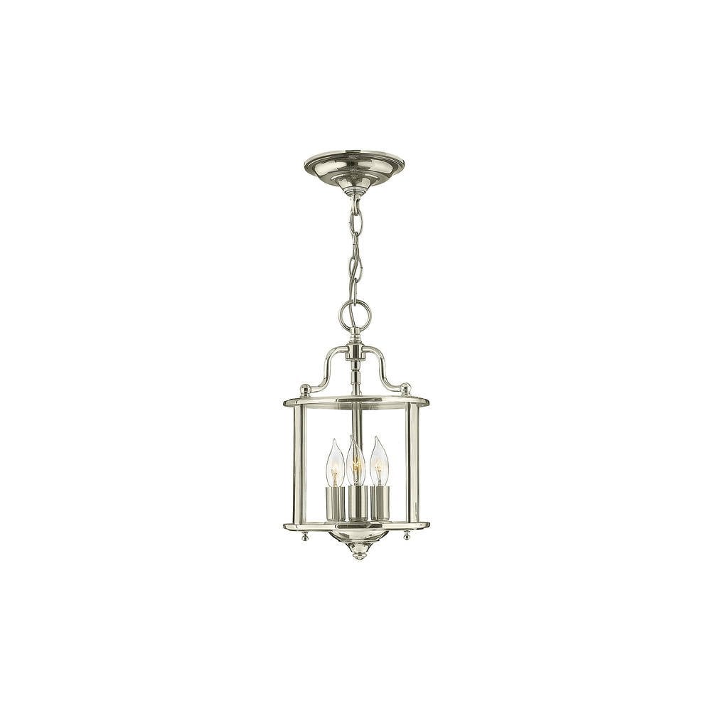 Gentry 3 Light Small Pendant - Polished Nickel