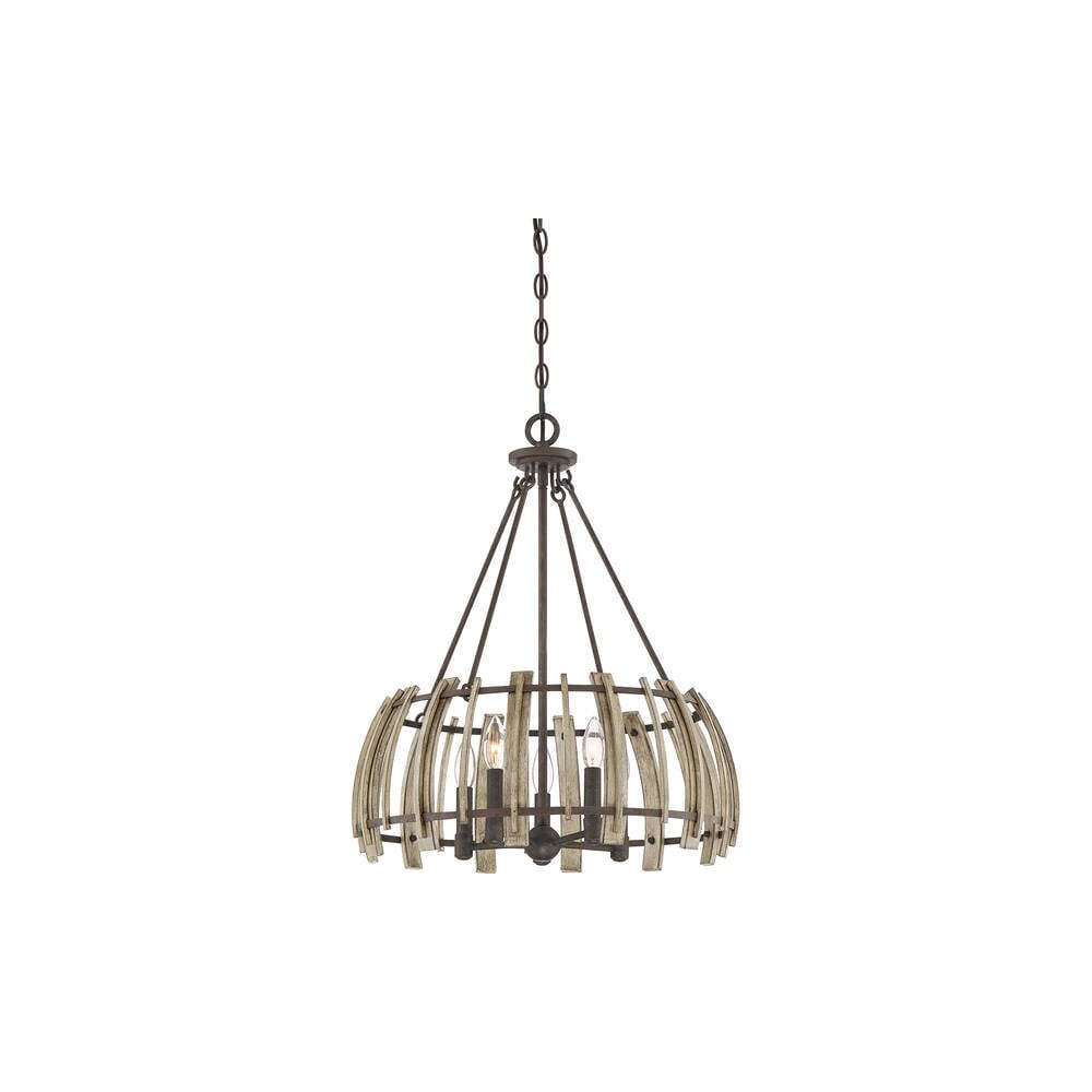 Wood Hollow 5 Light Pendant