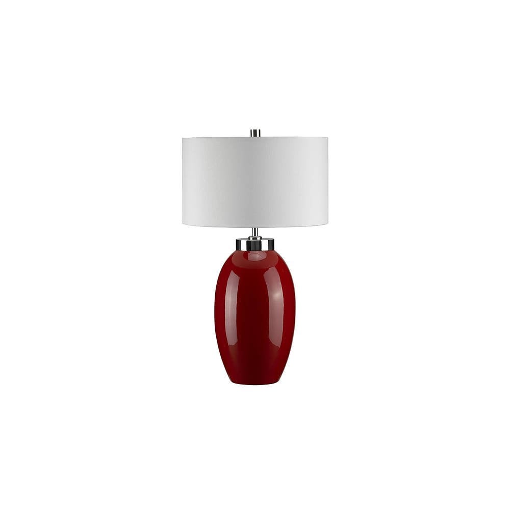 Victor 1 Light Small Table Lamp - Red