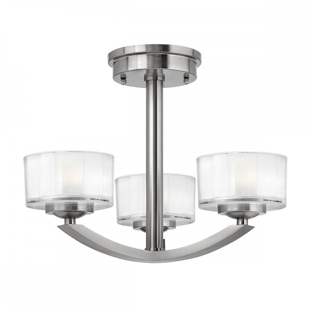 Meridian 3 Light Semi-flush Mount