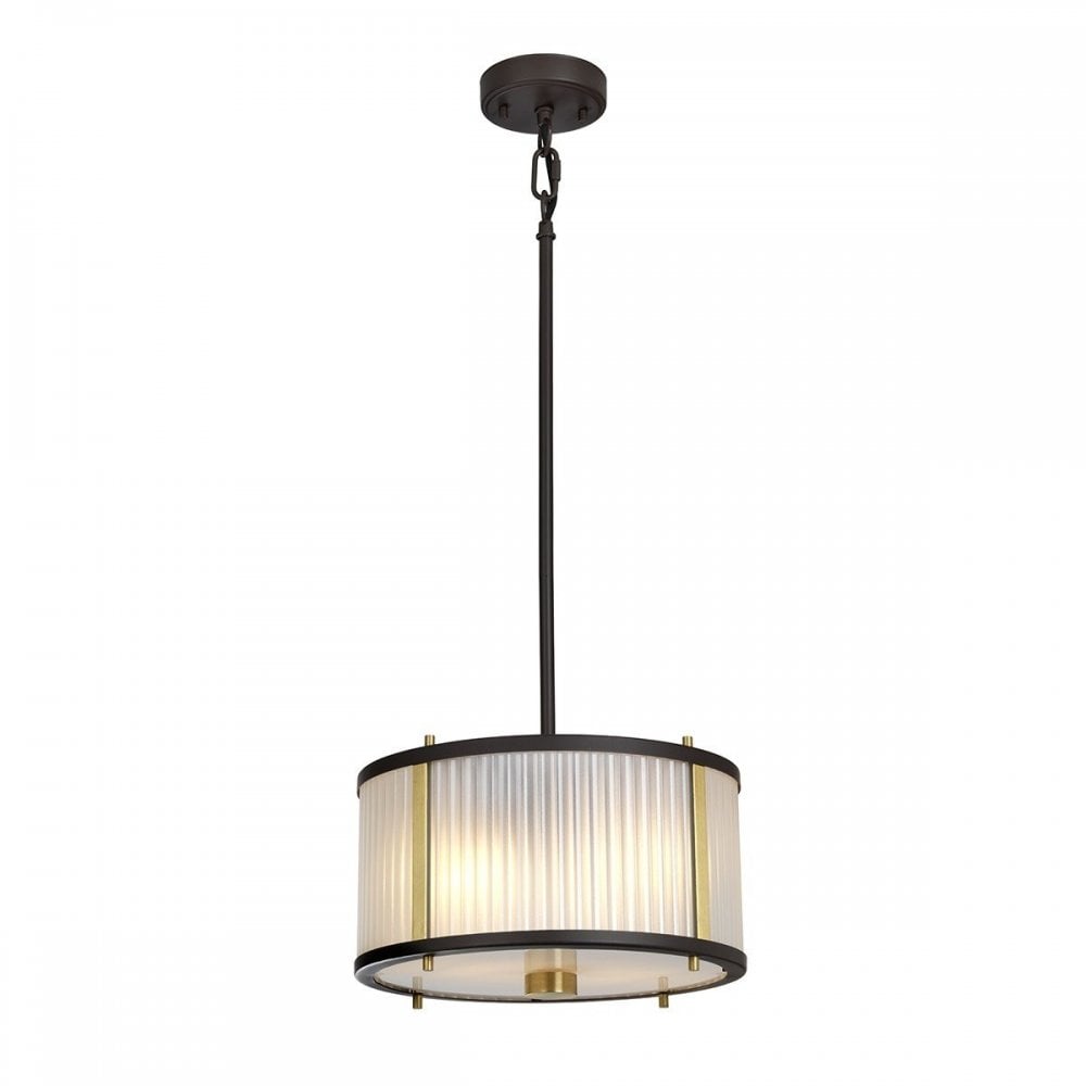 Corona 2 Light Pendant - Museum Bronze