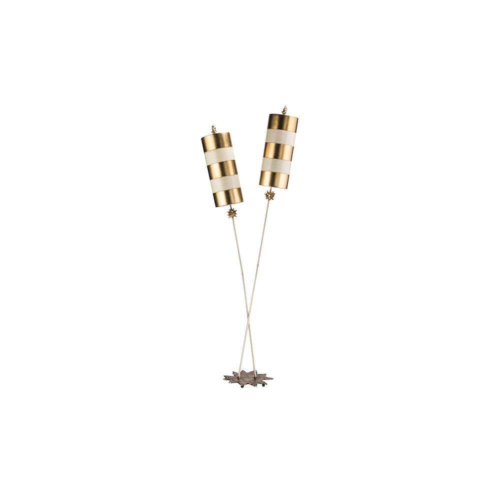 Nettle Luxe 2 Light Floor Lamp - Gold