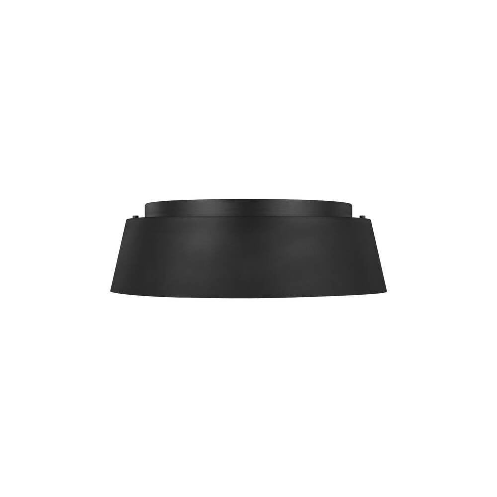 Asher 3 Light Flush Light - Midnight Black