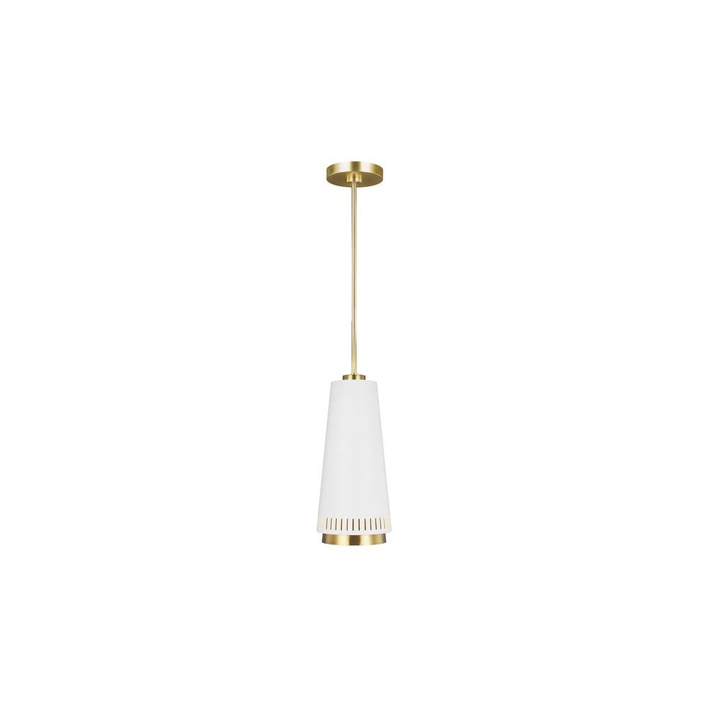 Carter 1 Light Pendant - Style A - Matte White