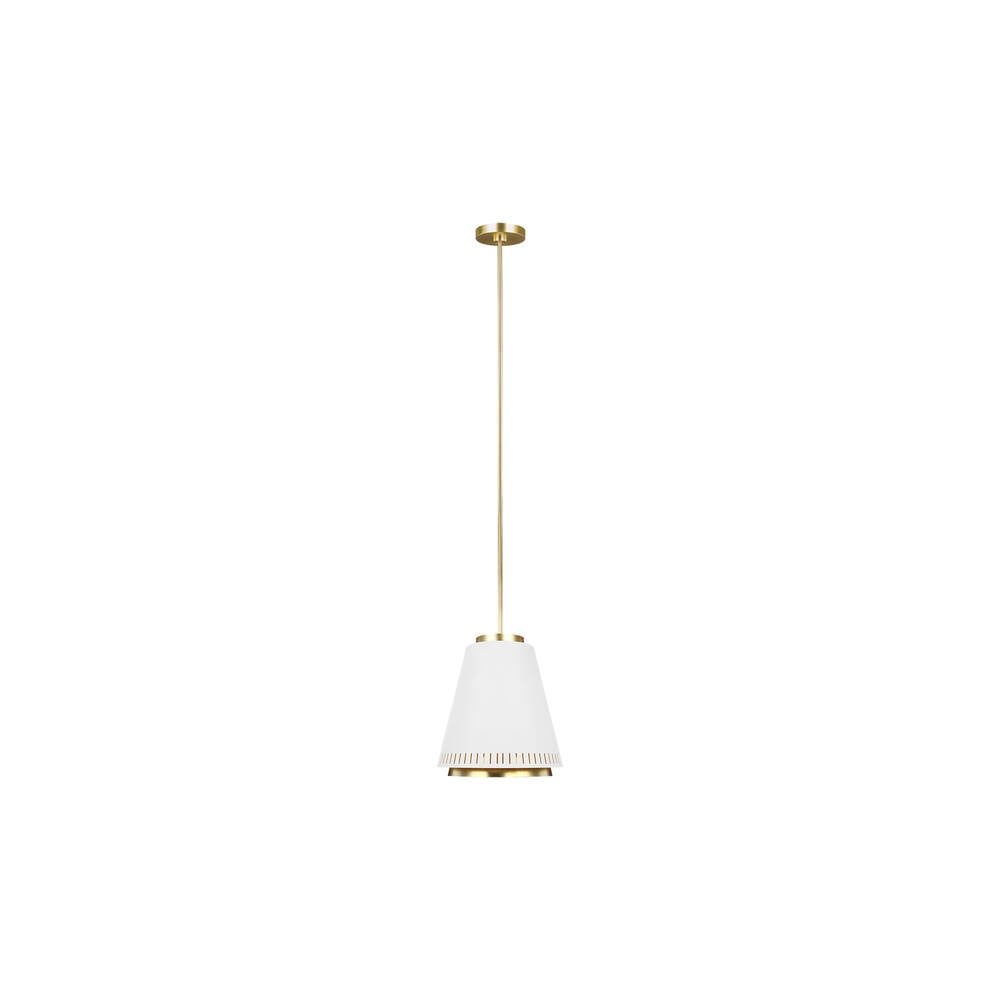 Carter 1 Light Pendant - Style B - Matte White