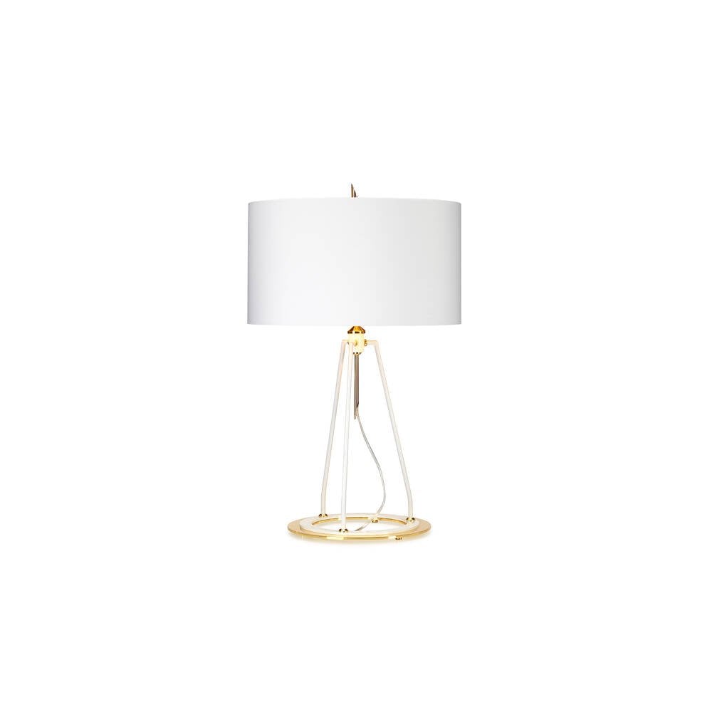 Ferrara Table Lamp - White and Polished Gold