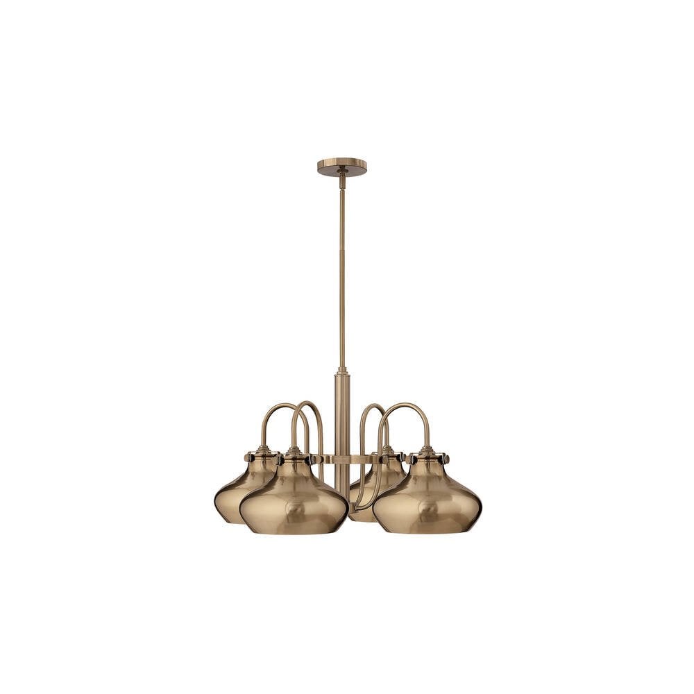 Congress 4 Light Chandelier - Brushed Caramel