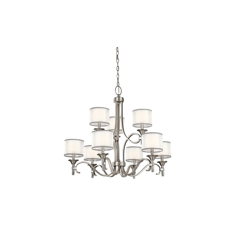 Lacey 9 Light Chandelier - Antique Pewter