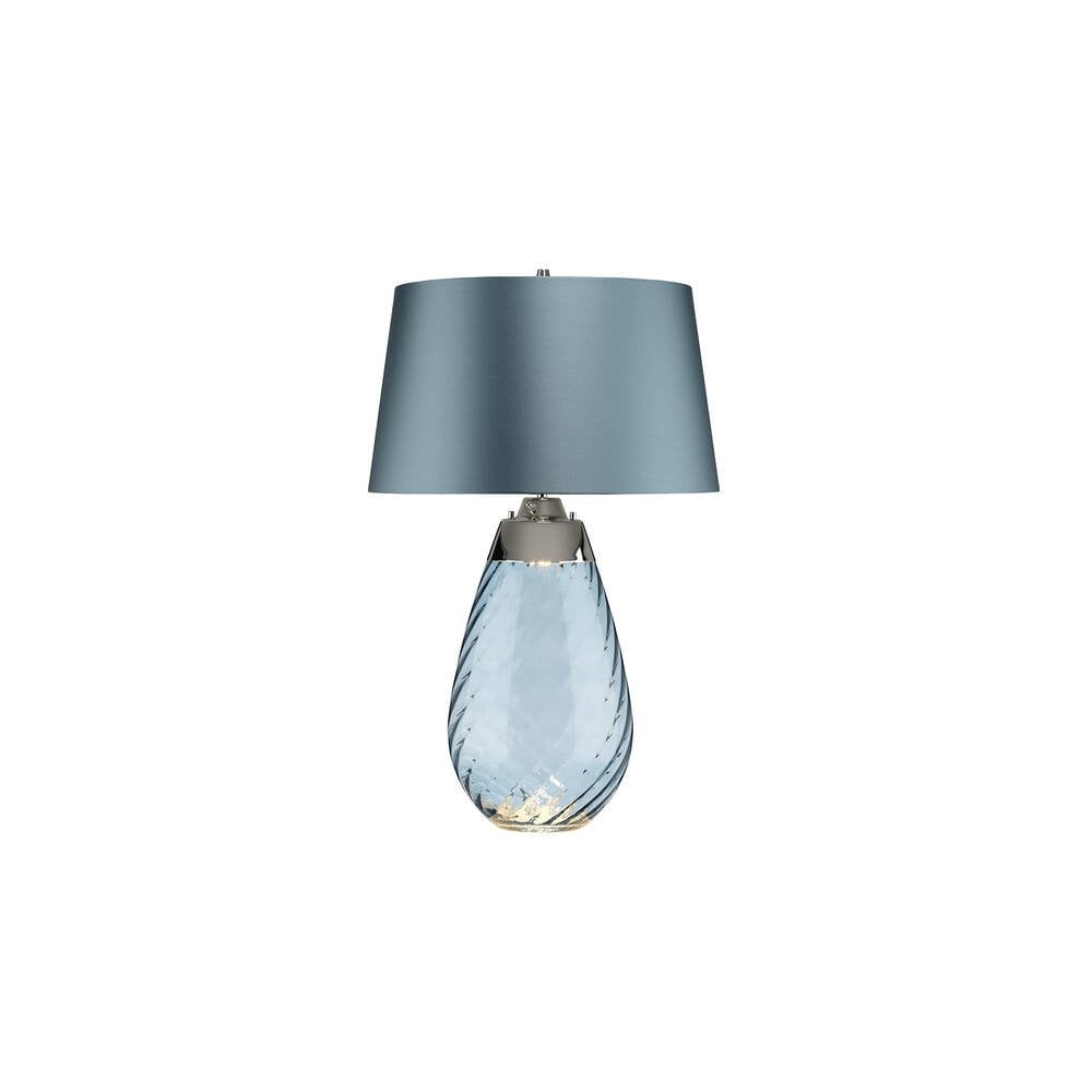 Lena 2 Light Large Blue Table Lamp