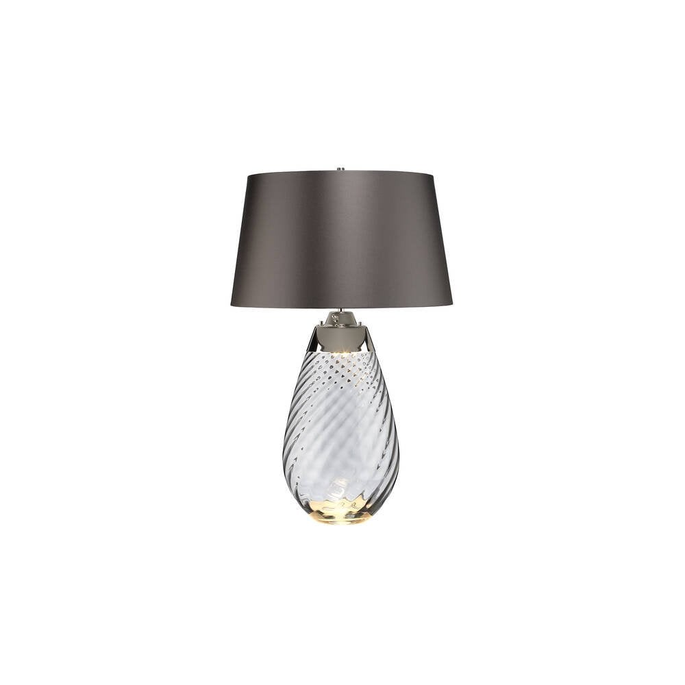 Lena 2 Light Large Smoke Table Lamp