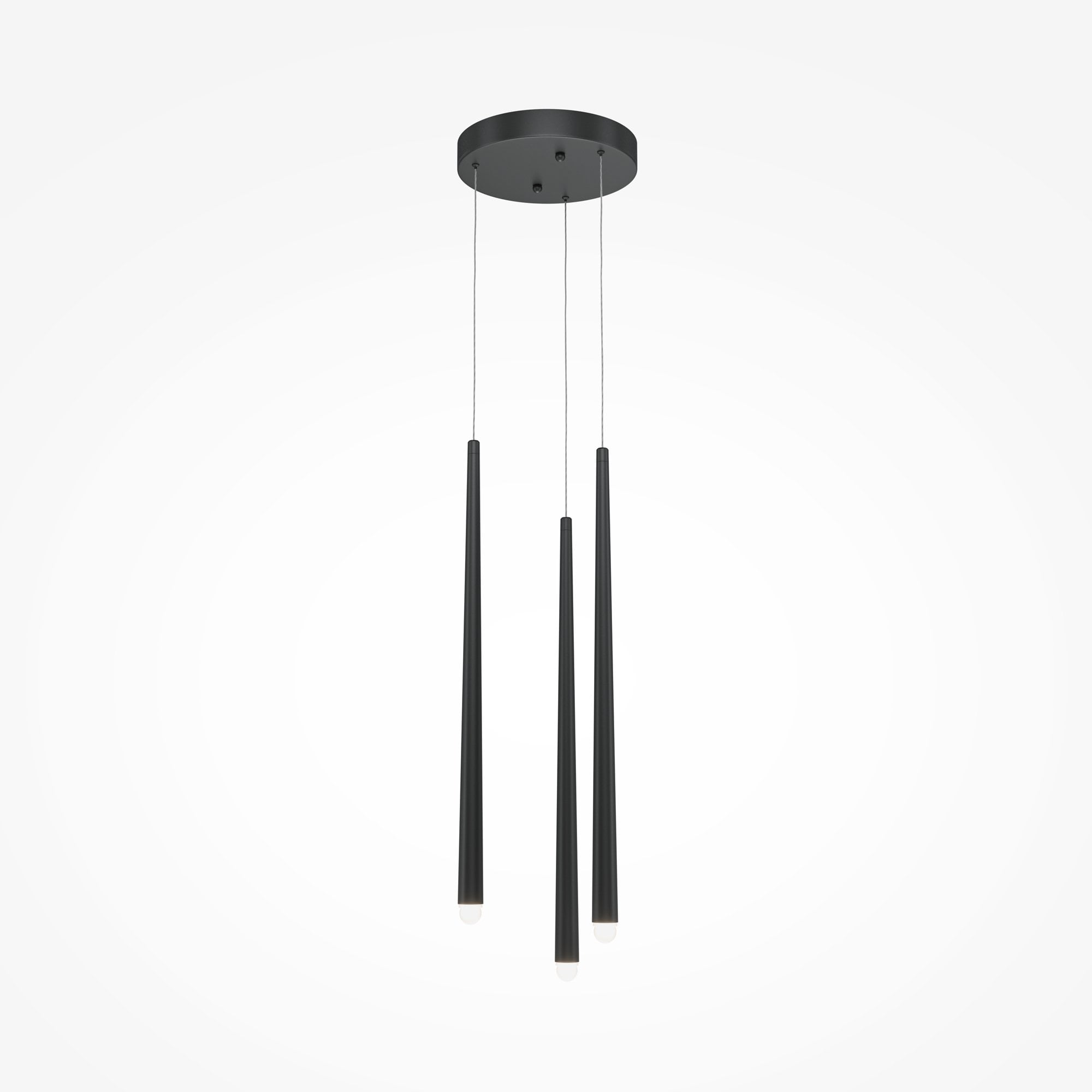 Modern Cascade Pendant Lamp - Black