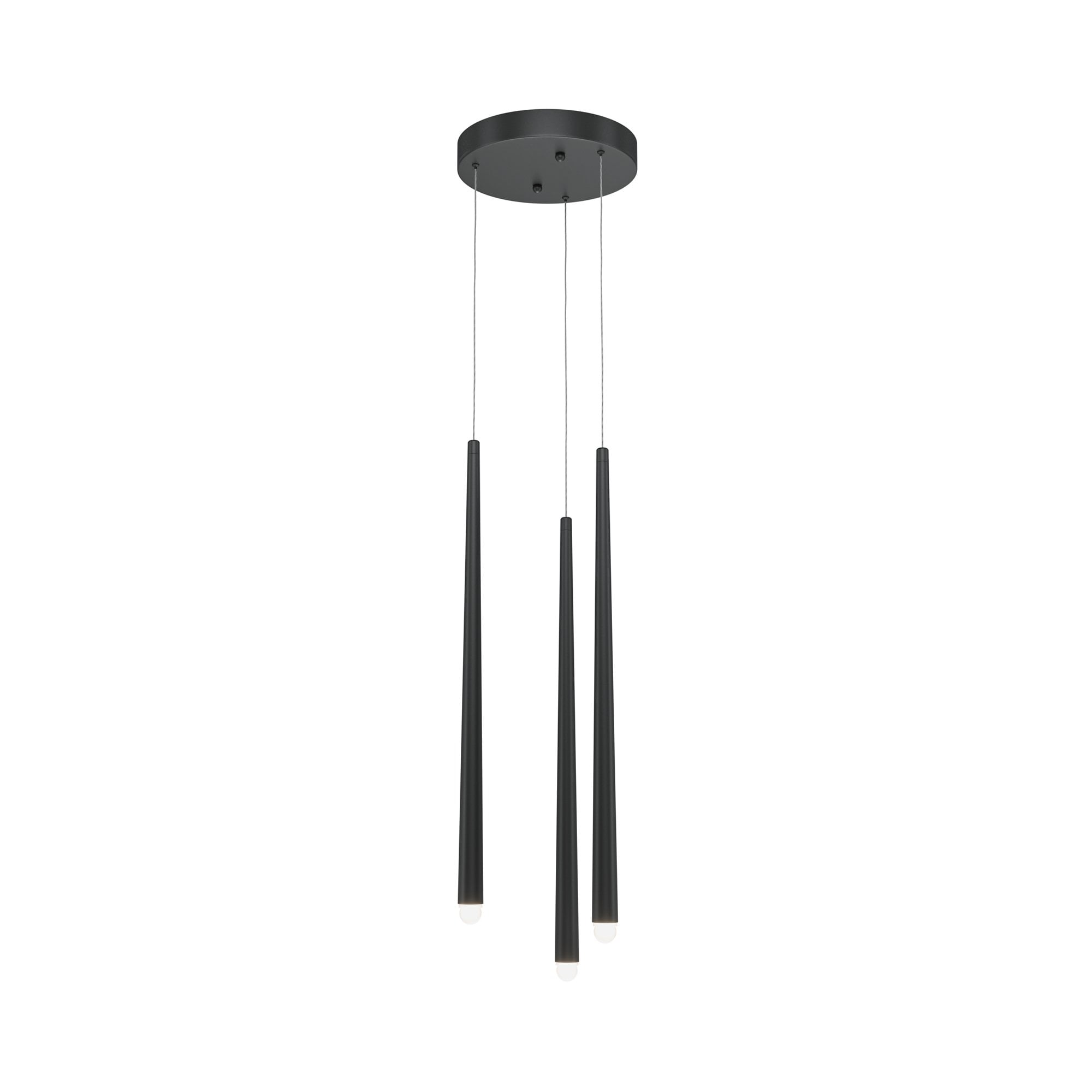 Modern Cascade Pendant Lamp - Black