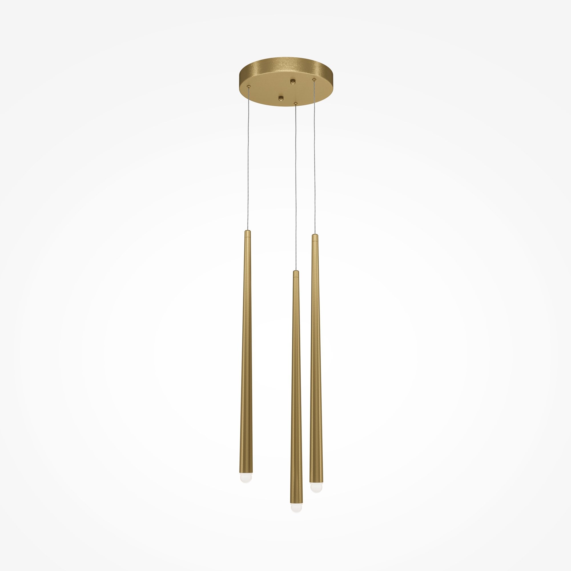 Modern Cascade Pendant Lamp - Brass