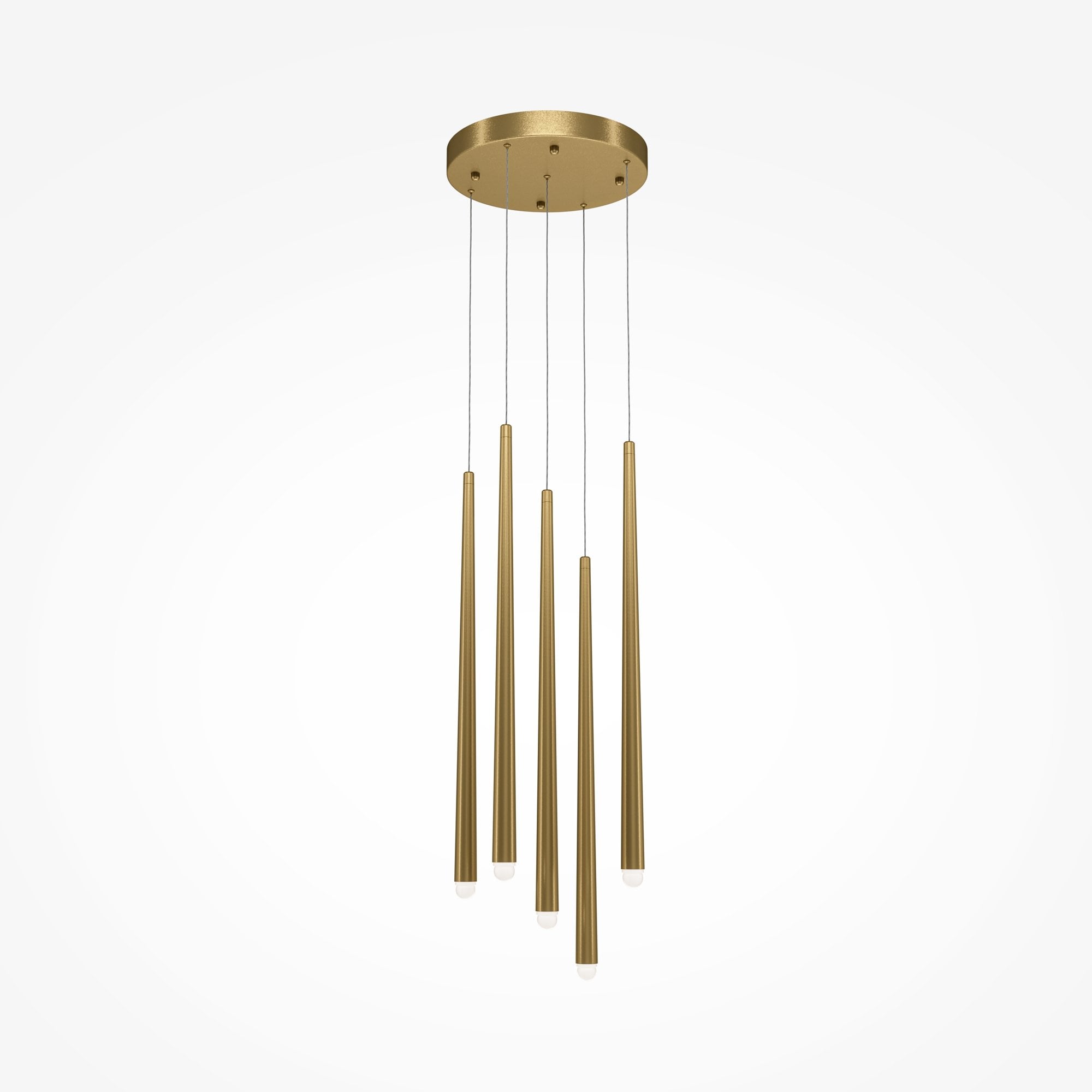 Modern Cascade Pendant Lamp - Brass