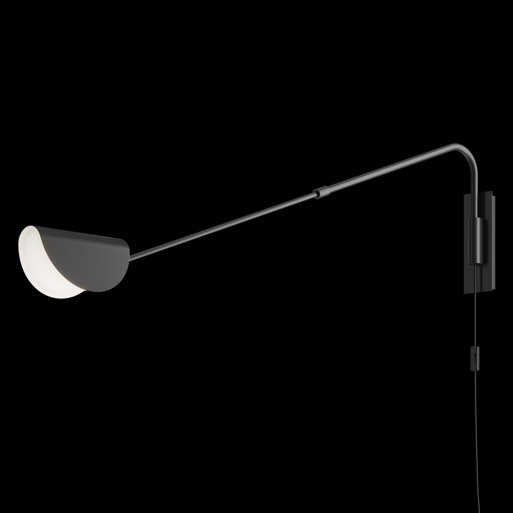 Modern Mollis Wall Lamp - Black