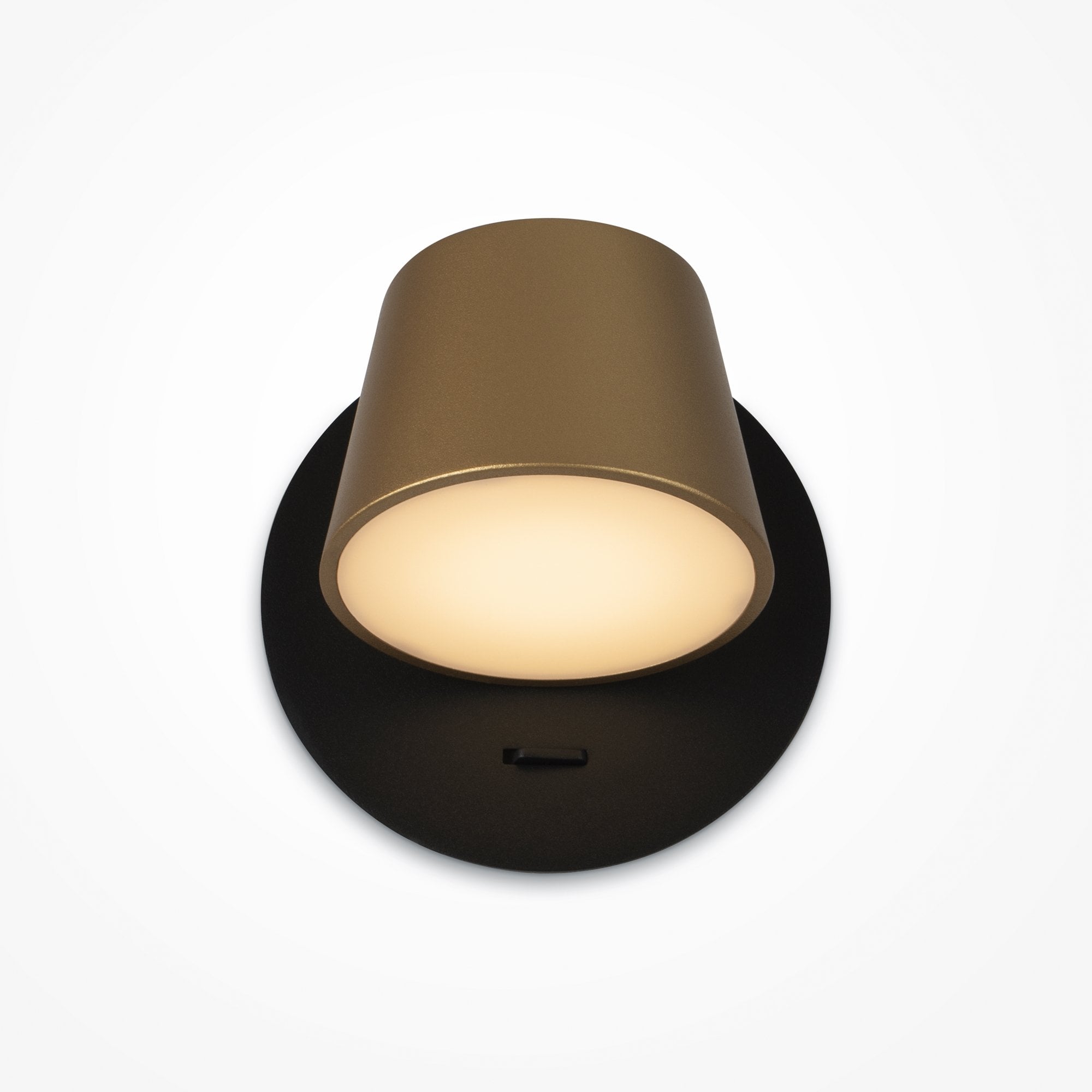 Modern Pixel Wall Lamp - Black and Brass