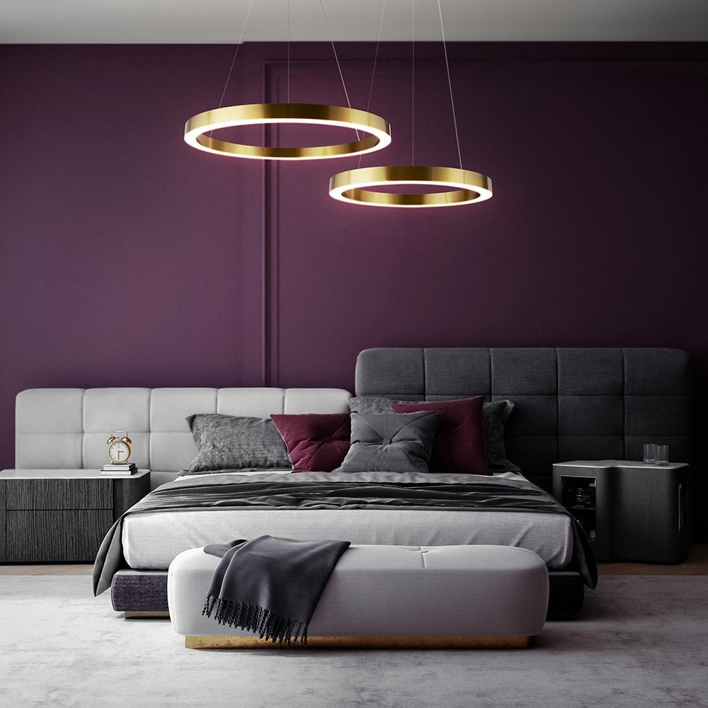 Modern Saturno Pendant Lamp - Brass